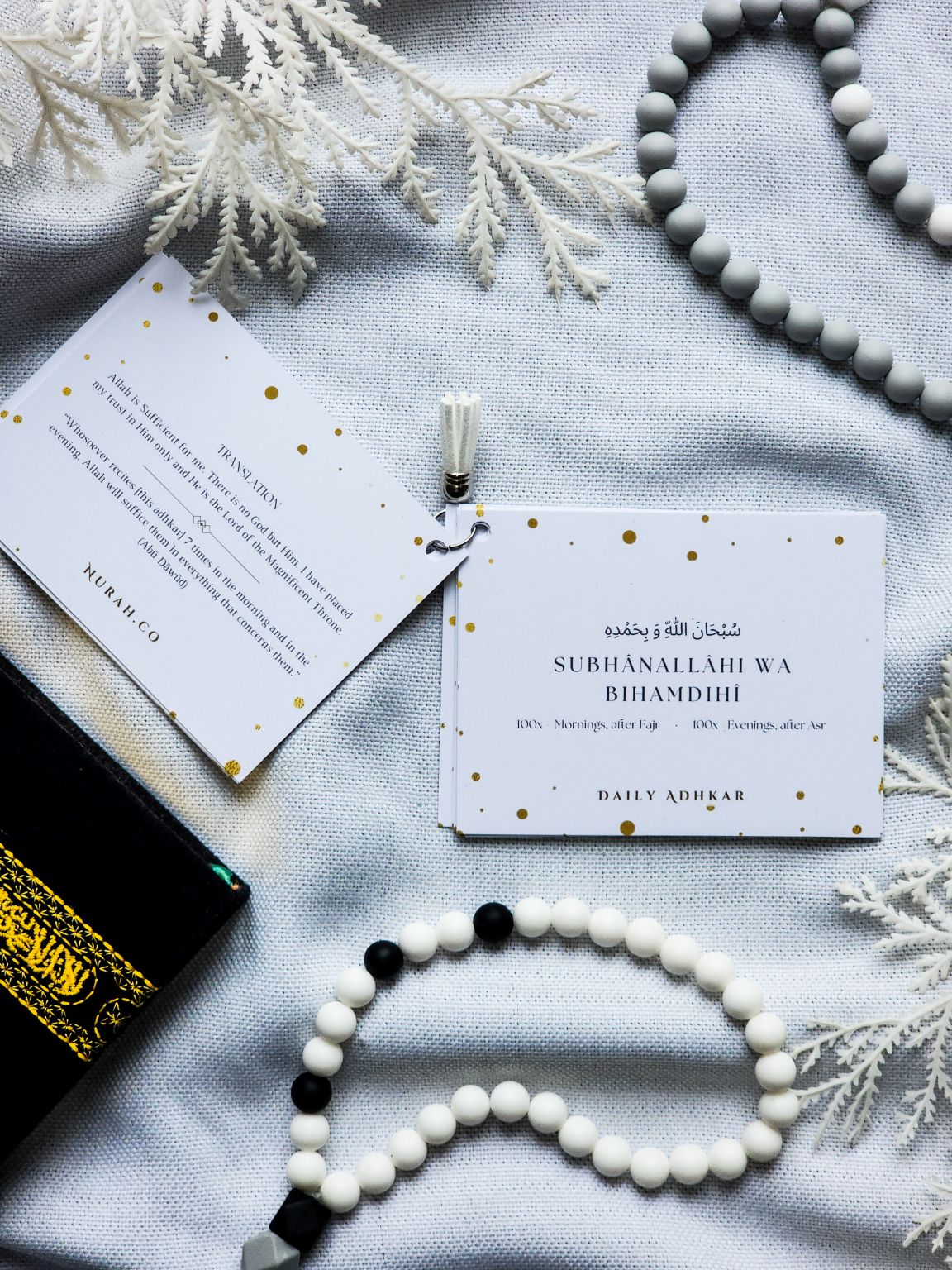 Islamic Stationery and Accessories - Adhkar Tasbih Adhkar Cards Morning and Evening Rememberance of Allah Muslim Ramadan